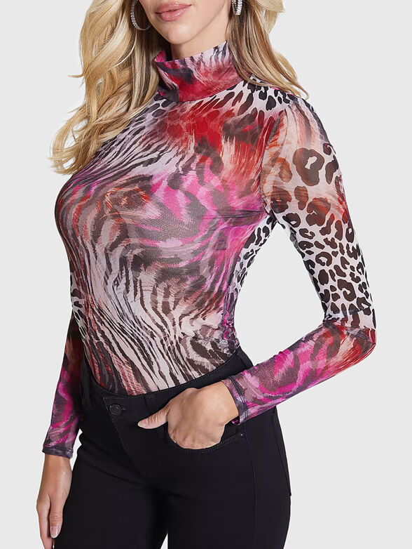 KAMARIA animal print blouse - 4