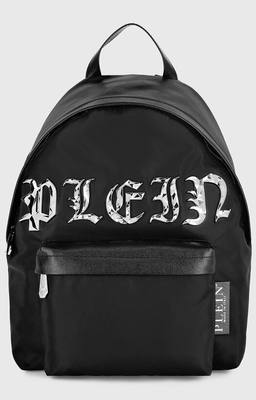 Logo-accent backpack in black brand PHILIPP PLEIN