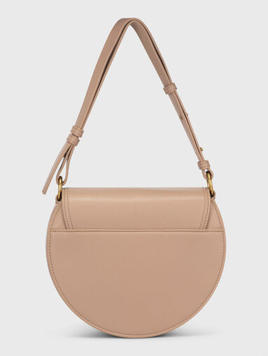 Beige eco leather bag with metal detail - 3