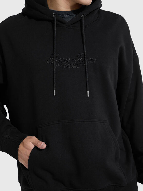 Hoodie with embroidered logo - 4