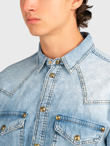 Blue denim shirt - 5