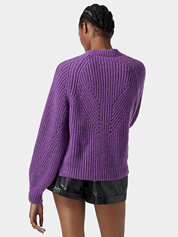 Sweater in purple color - 2