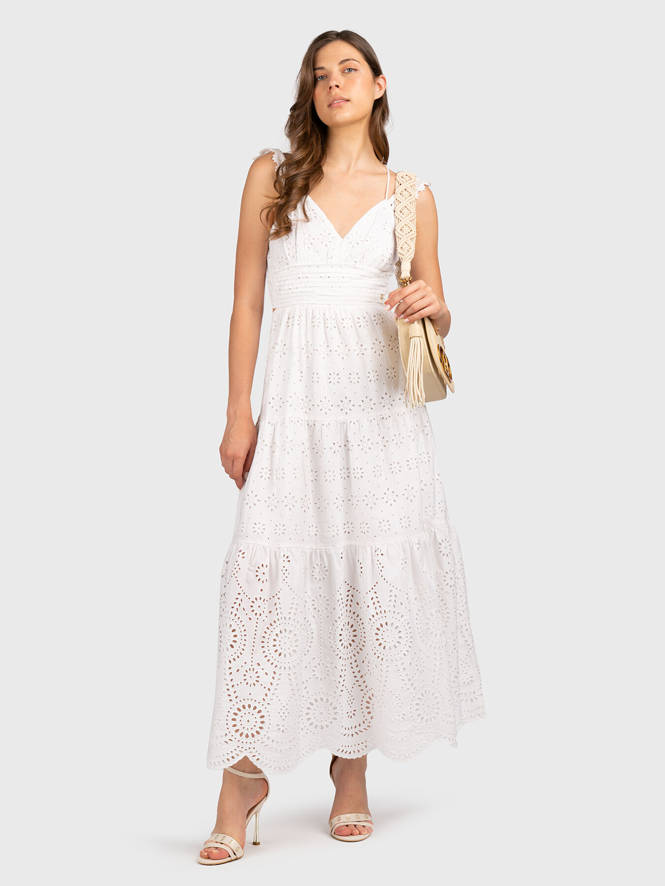 Guess white maxi dress hot sale