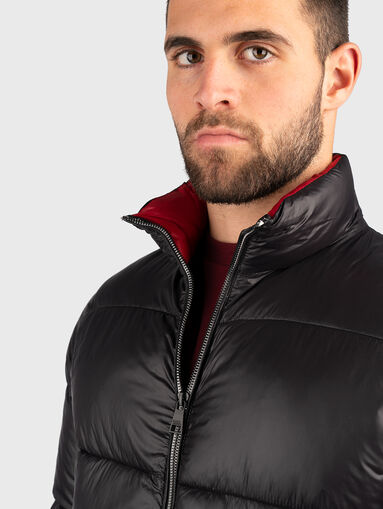 Black jacket with quilted effect  - 5