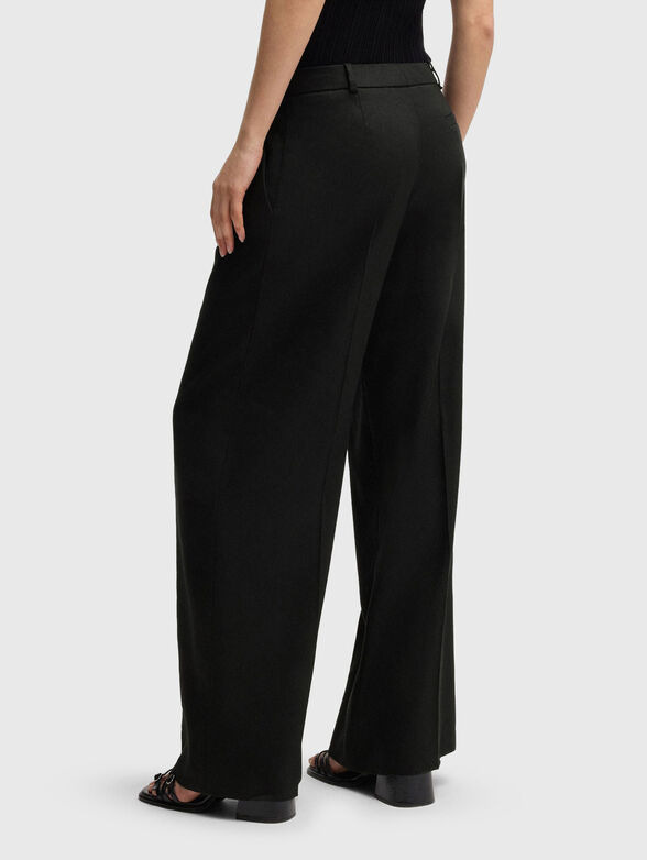 Linen blend trousers - 2