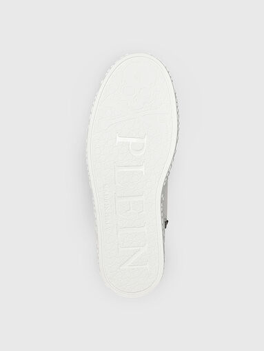 High leather sports shoes - 4