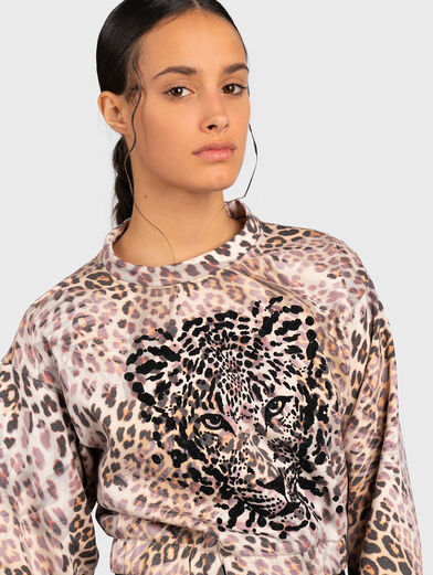 Sweatshirt with animal print - 2