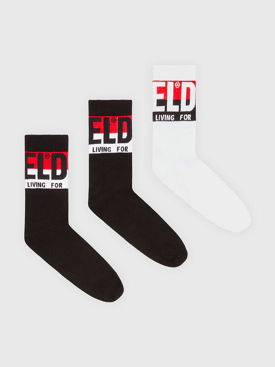Threepack socks with logo - 1