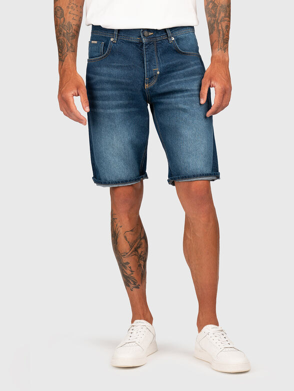 ARGON denim shorts with rips - 1