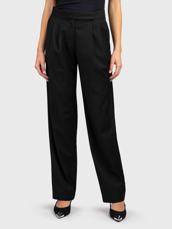 Wool blend trousers - 1