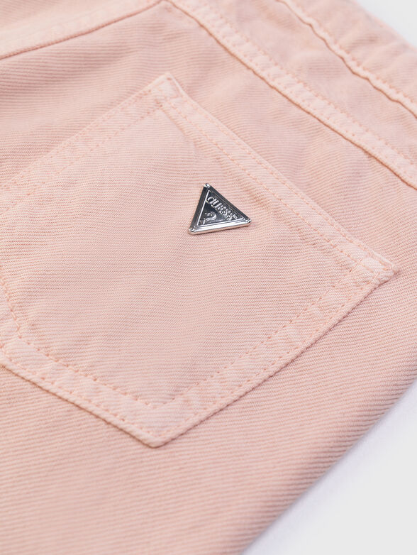 Jeans with appliqued rhinestones - 4