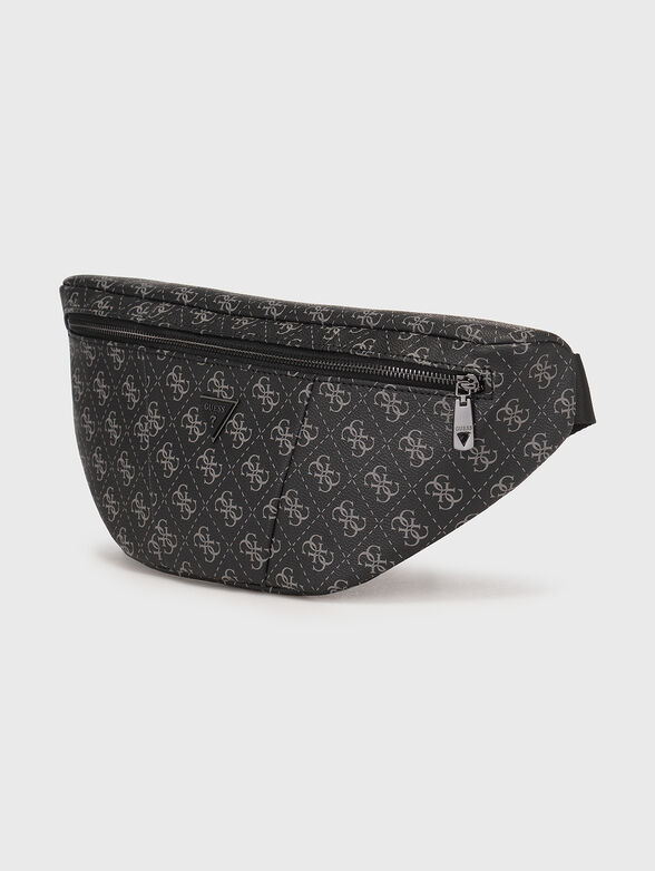 Black faux leather bag  - 4
