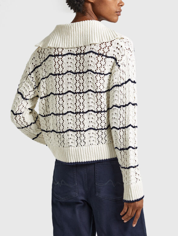 GEMMA sweater with horizontal stripes - 3