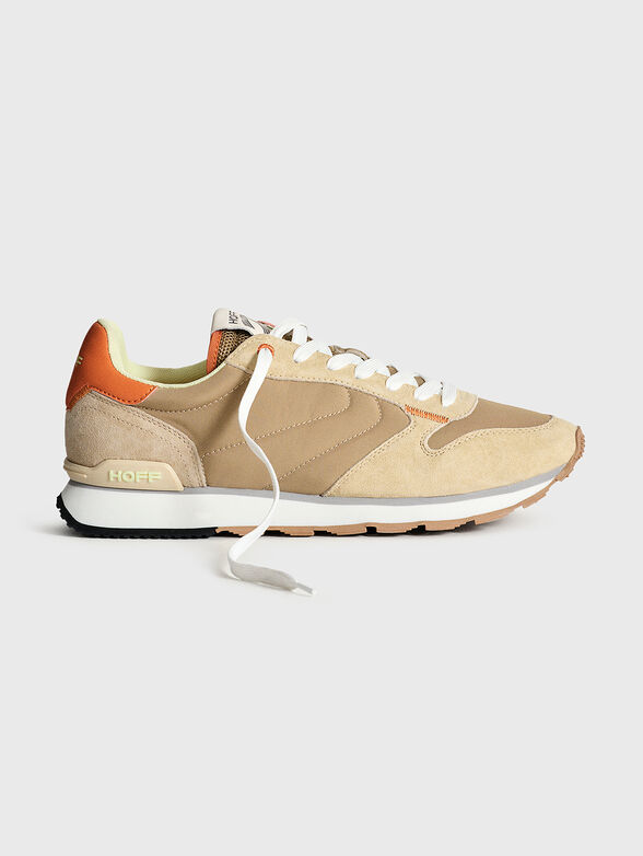 BENARES textile and suede sneakers - 1