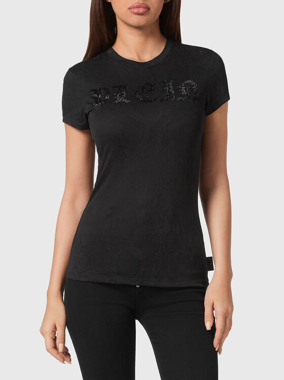 Тениска SEXY PURE със змийски мотиви и лого - 1