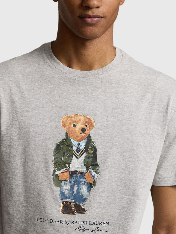 Cotton T-shirt with Polo Bear accent - 3