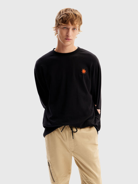 Blouse with print on the back - 1