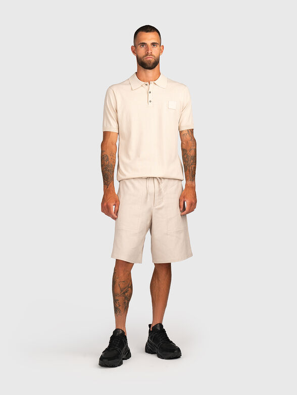 Short sleeved cotton polo shirt - 2
