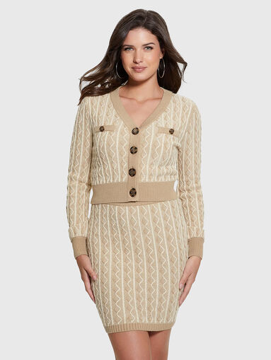 TIFFANY cropped cardigan in viscose blend - 4