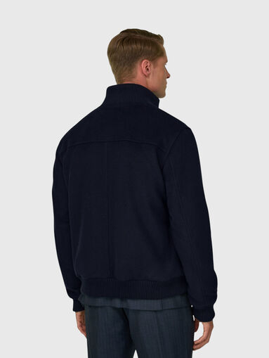 Dark blue wool jacket - 3