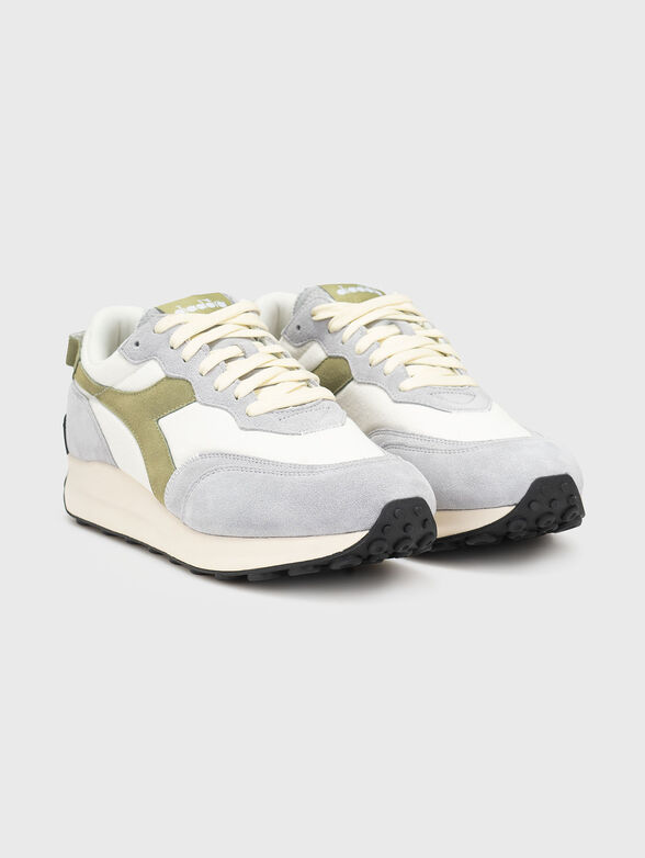 RACE textile and suede sneakers - 2