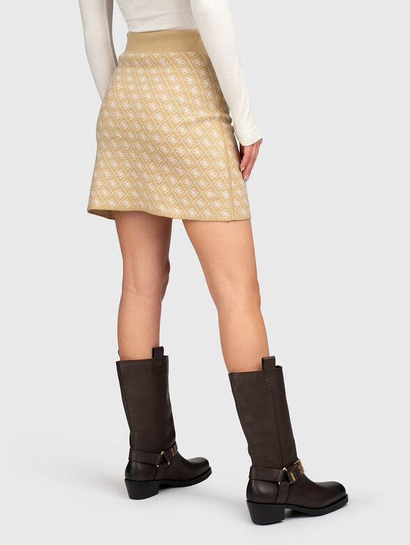 Mini skirt with monogram logo - 2