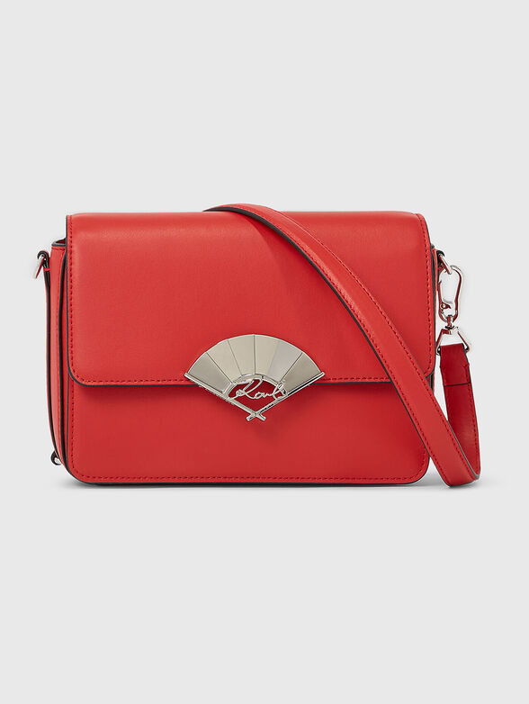 K/SIGNATURE leather crossbody bag with logo accent - 1