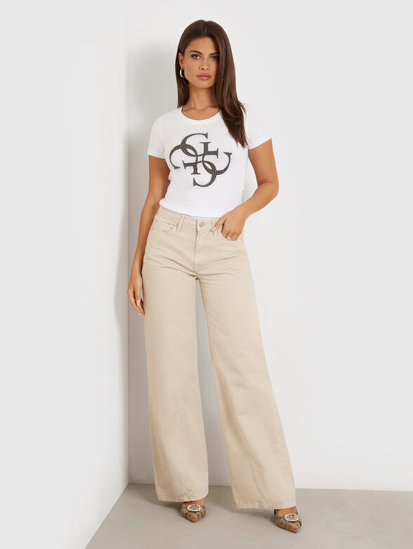 T-shirt with 4G logo with rhinestones - 2