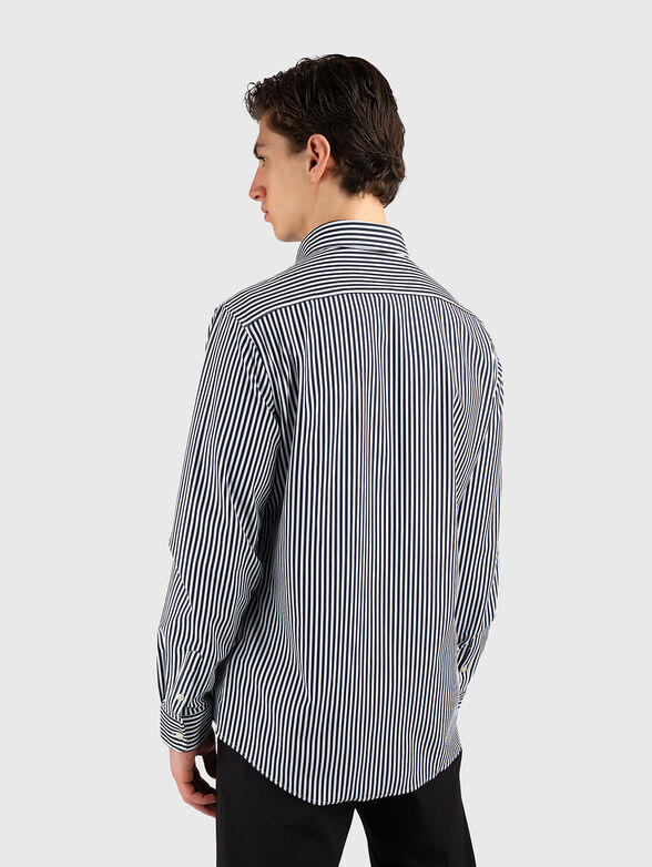 Striped cotton-blend shirt - 2