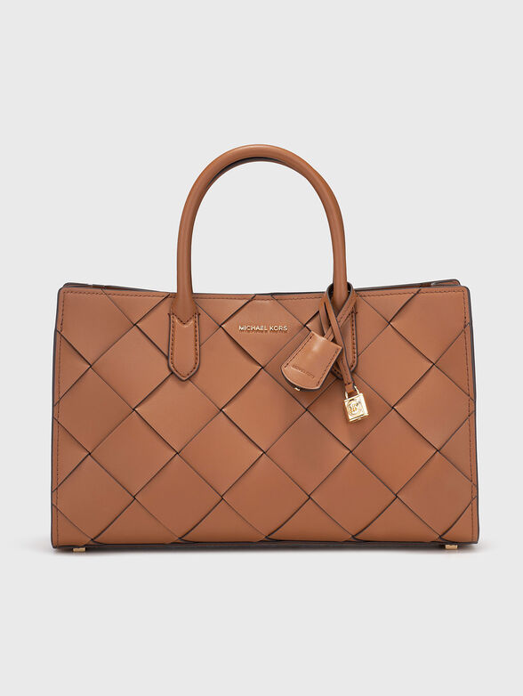 Leather bag with golden details - 1