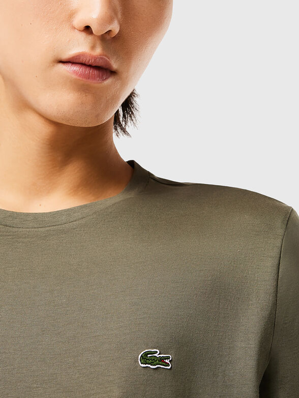 Green cotton T-shirt - 4