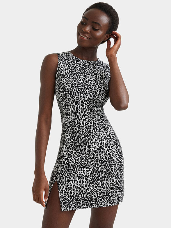 JORDAN Dress with leopard print - 1