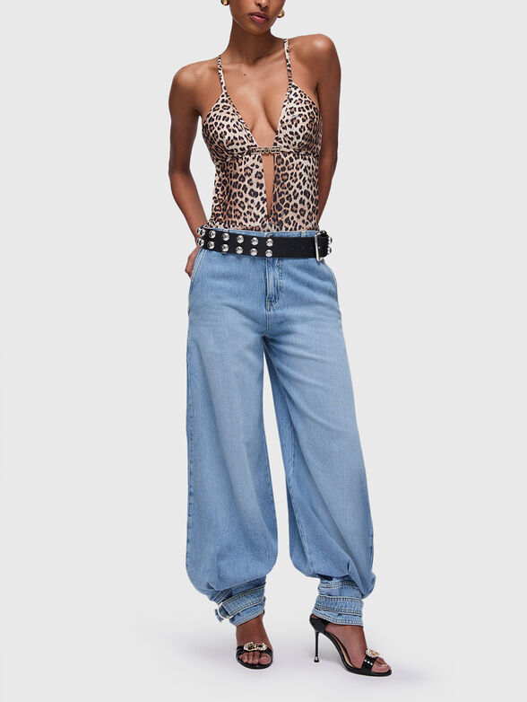 Animal print one-piece swimsuit - 4