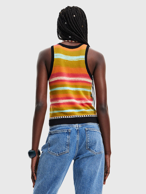 XENIA knitted top with colorful accents - 3