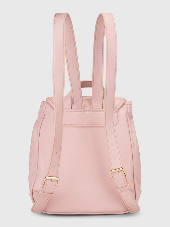 Monogram logo effect backpack in pink  - 2