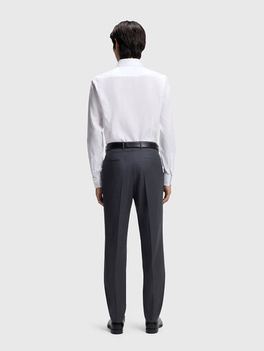 Blue cotton blend shirt - 3