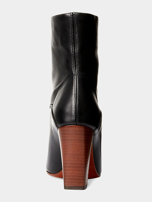 BRINDLEY Black leather boots - 3