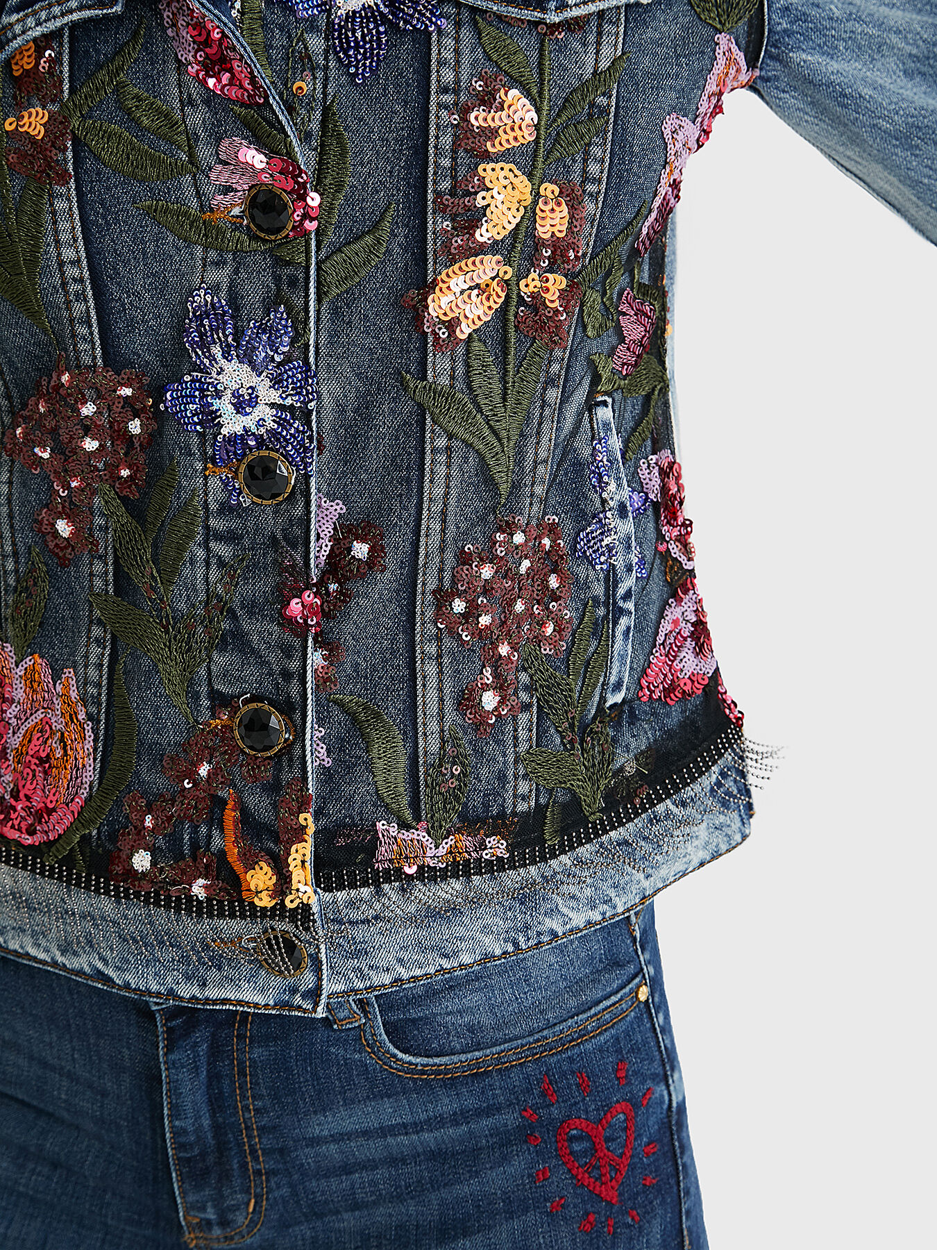 BALT Denim jacket with embroidery brand DESIGUAL Globalbrandsstore en