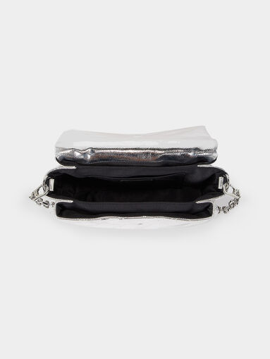 K/SIGNATURE crossbody bag in silver color - 4