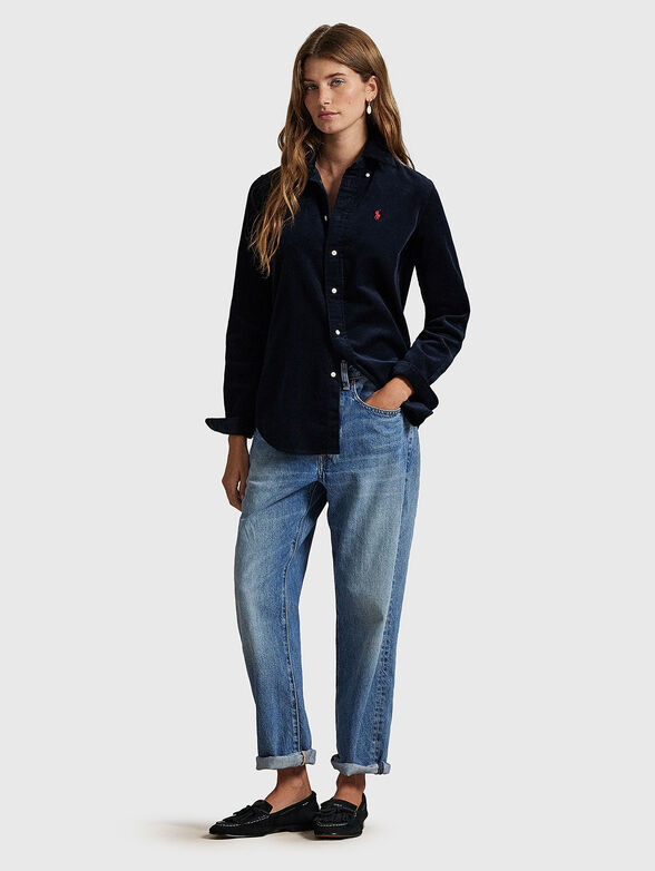 Slim fit corduroy shirt - 2