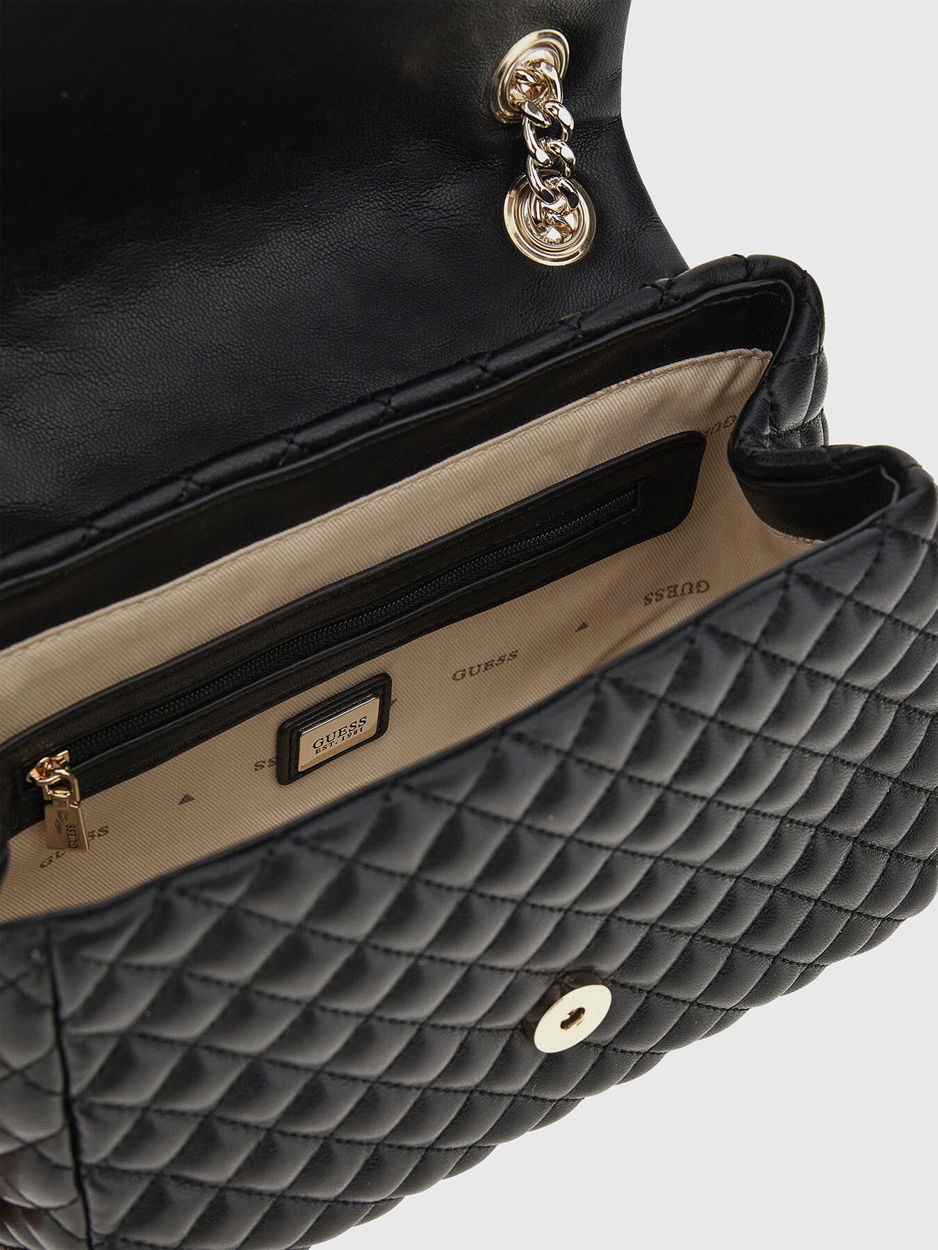 Quilted crossbody bag RIANEE brand GUESS Globalbrandsstore en