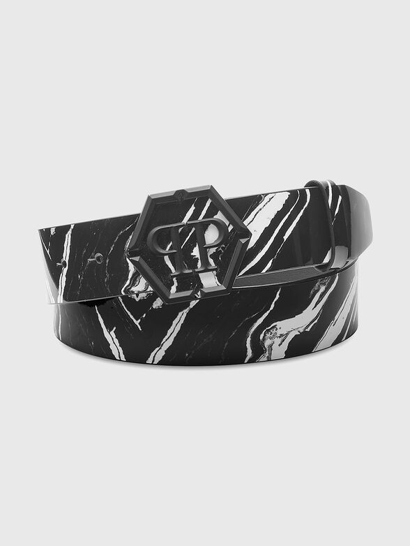 Belt with marble effect - 1