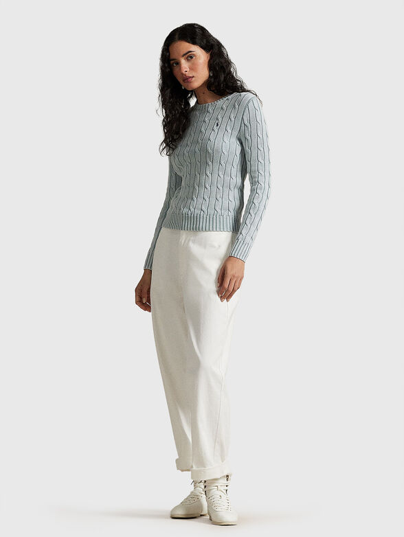 Cotton crewneck sweater - 2