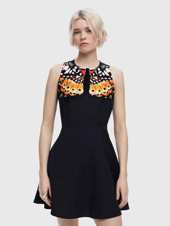 Dress with multi-colored details - 0