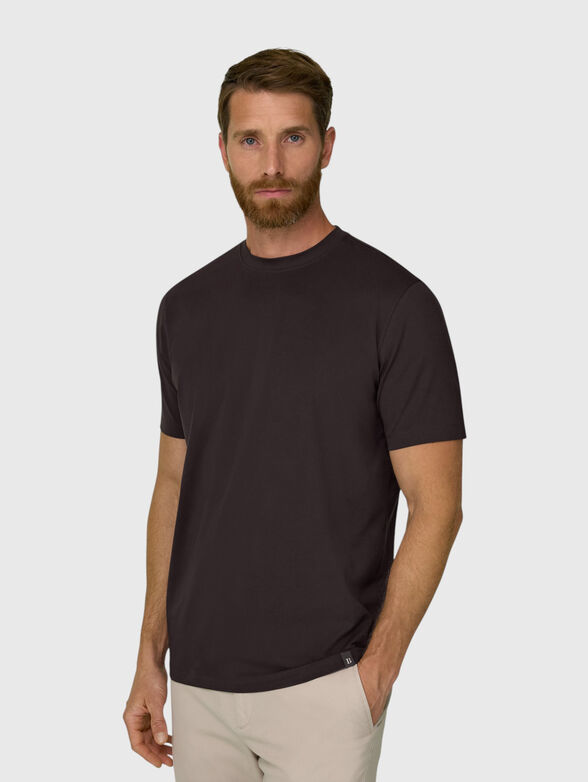Brown cotton t-shirt - 3