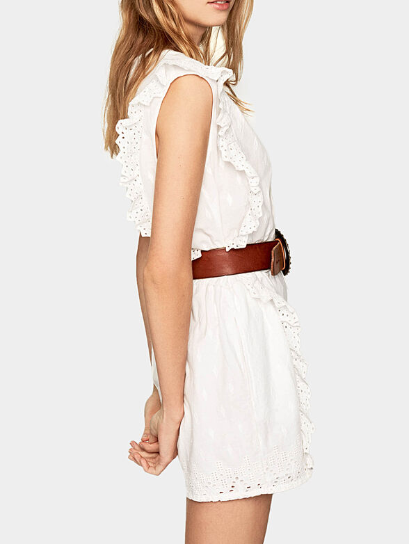 MISSA White cotton jumpsuit - 2