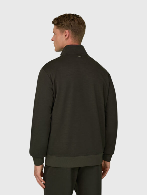 Green wool sweatshirt - 3