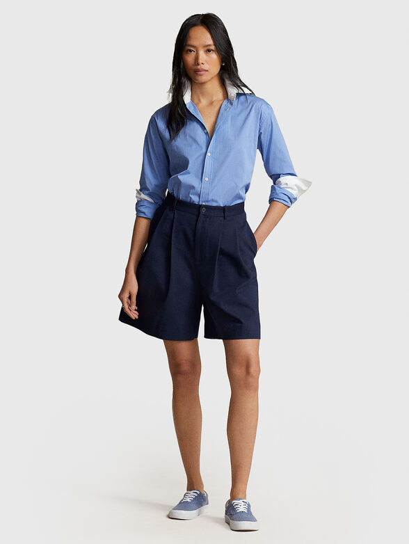 Cotton shirt with contrasting details - 2