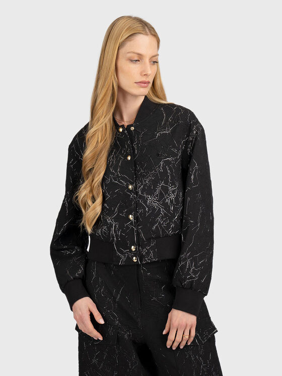 Бомбър яке с намачкан ефект - 1