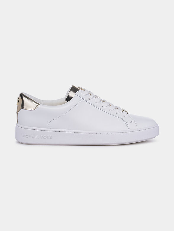 IRVING Leather sneakers with gold-tone details - 1